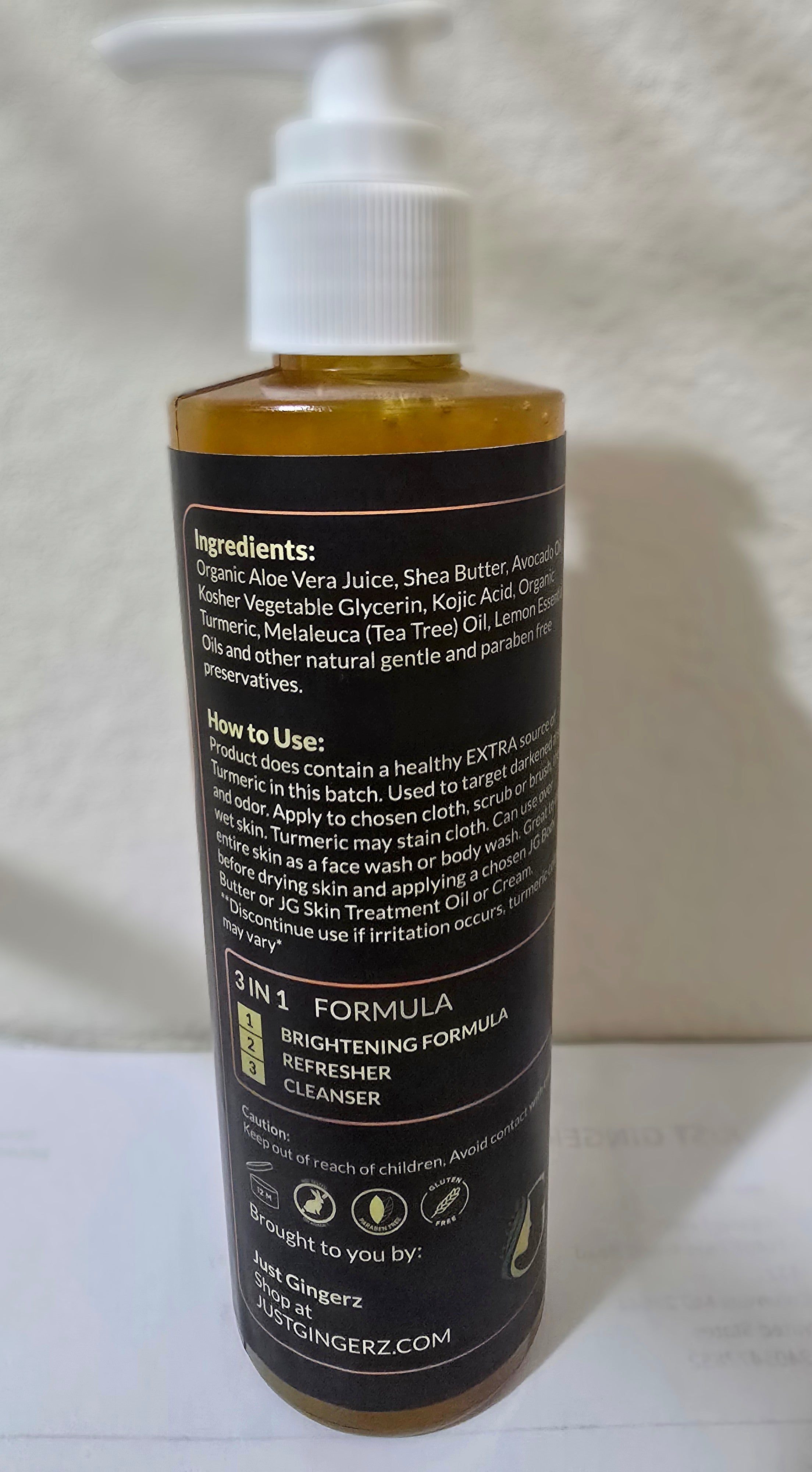 JG Face and Body Wash Gel Extra Turmeric – Just Gingerz
