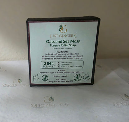 JG Oat and Sea Moss Eczema Relief Soap Bar With Manuka Honey