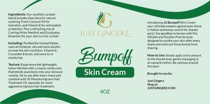 JG Bump Off Skin Cream