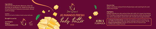 JG Mango Fresh Body Butter