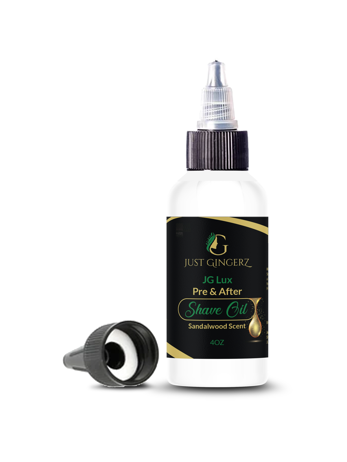 JG Lux Pre & After Shave Oil - Sandalwood Scented – Just Gingerz