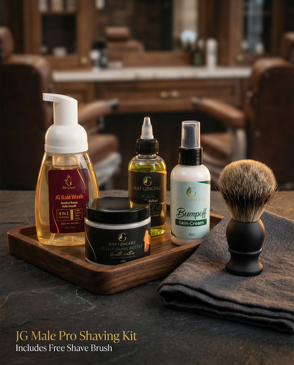 JG Male Pro Shaving Kit (Includes FREE Shave Brush)