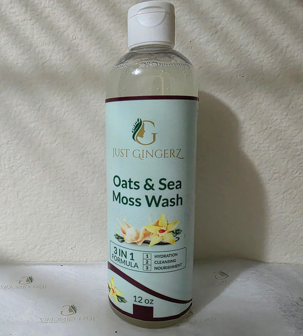 JG Oats & Sea Moss Wash Eczema Relief (New w/ Vanilla & Sandalwood Oil)