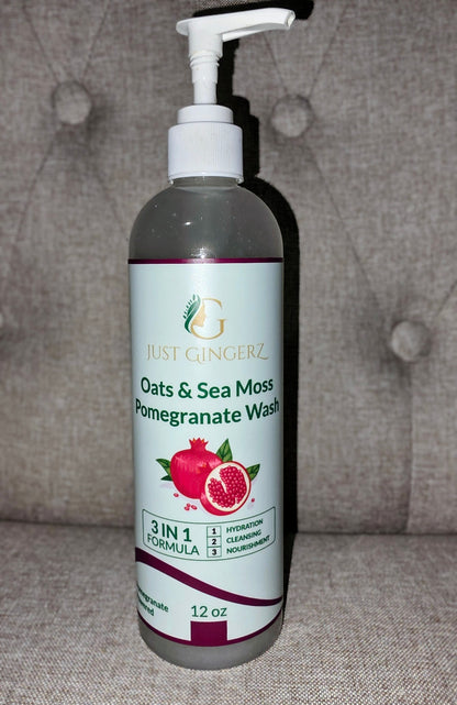 JG Oats & Sea Moss Pomegranate Wash Eczema Relief