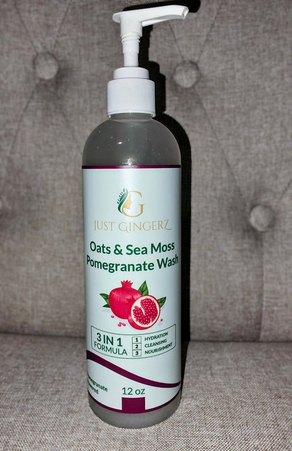 JG Oats & Sea Moss Pomegranate Wash Eczema Relief