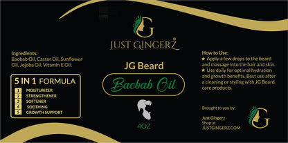 JG Baobab Beard Oil